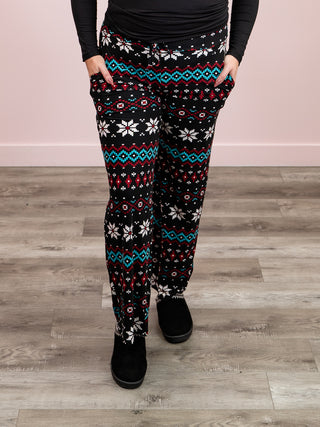 *2PM DEAL* Lexy Lounge Pant | Fair Isle Snowflake