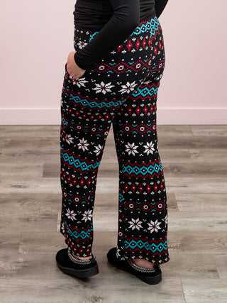 *2PM DEAL* Lexy Lounge Pant | Fair Isle Snowflake