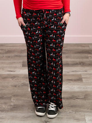 *2PM DEAL* Lexy Lounge Pant | Reindeer | Black