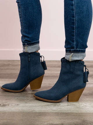 *6PM DEAL* Rivian Suede Booties | Navy
