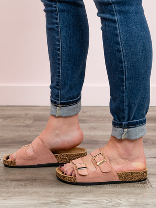 *10AM DEAL* Berk Sandals | Double Strap Suede | Mauve