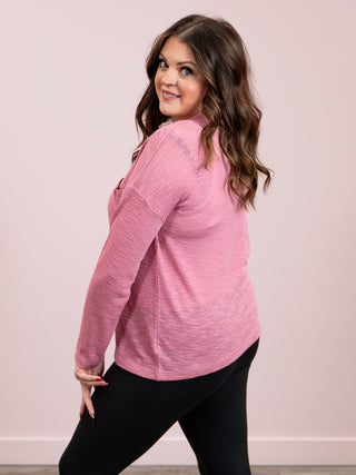*9AM DEAL* Alicia Slub Long Sleeve | Light Rose