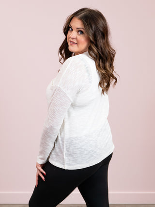 *9AM DEAL* Alicia Slub Long Sleeve | Ivory