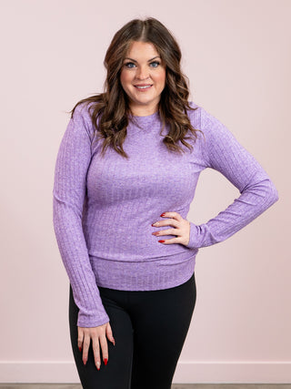 *CYBER MONDAY* Lucy Long Sleeve Top | Violet