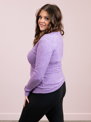 *CYBER MONDAY* Lucy Long Sleeve Top | Violet