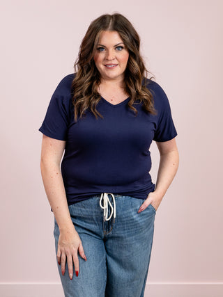 *NEW* Chloe Cozy Tee | Navy