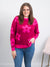 Francie Flower Sweater | Raspberry Magenta