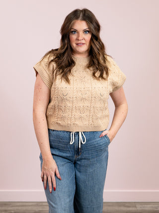 *NEW* Leilani Knit Top | Beige