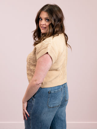 *NEW* Leilani Knit Top | Beige