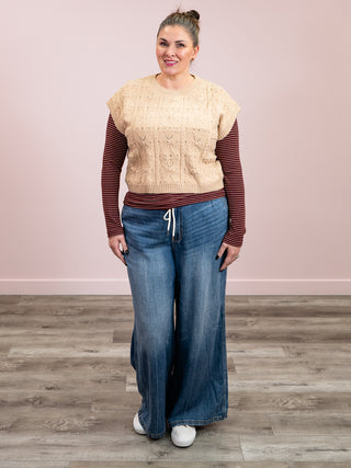 *NEW* Leilani Knit Top | Beige