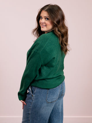 *NEW* Tierlyn Crewneck Sweater | Dark Green