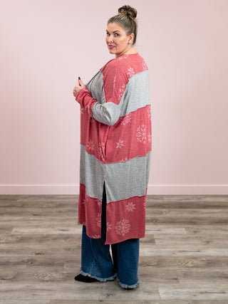 *NEW* Kalli Snowflake Cardigan | Red