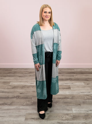 *NEW* Kalli Snowflake Cardigan | Hunter Green