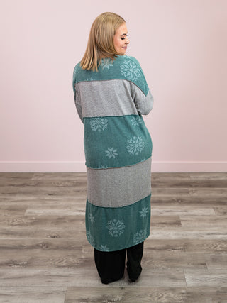 *NEW* Kalli Snowflake Cardigan | Hunter Green