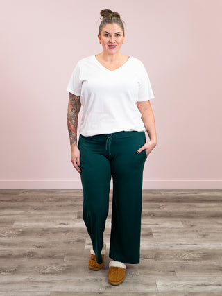 *12PM DEAL* Franklin V-Neck Tee | White