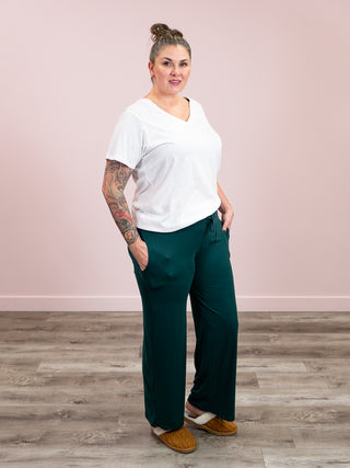 *12PM DEAL* Franklin V-Neck Tee | White