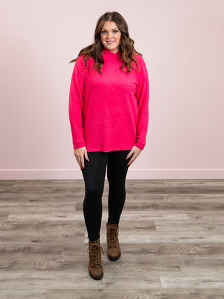 *DOOR CRASHERS* Jaclyn Hooded Sweater | Hot Pink