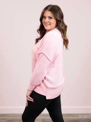 *DOOR CRASHERS* Keelyn Oversized Sweater | Dark Pink