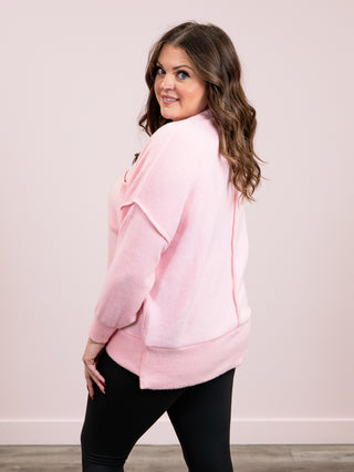 *DOOR CRASHERS* Keelyn Oversized Sweater | Dark Pink