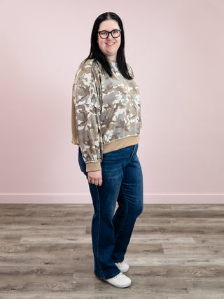 *NEW* Meant To Be Pullover | Khaki Camo