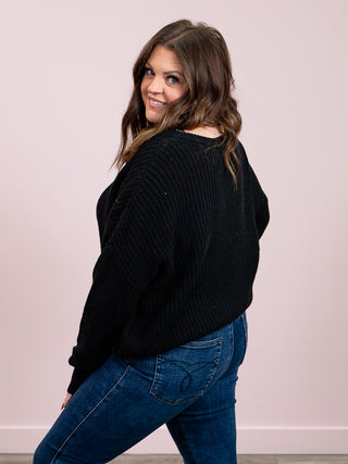 *NEW* Janie Cozy Knit Sweater | Black