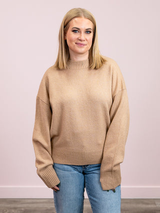 *NEW* Tierlyn Crewneck Sweater | Dark Taupe