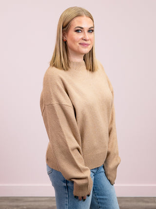 *NEW* Tierlyn Crewneck Sweater | Dark Taupe