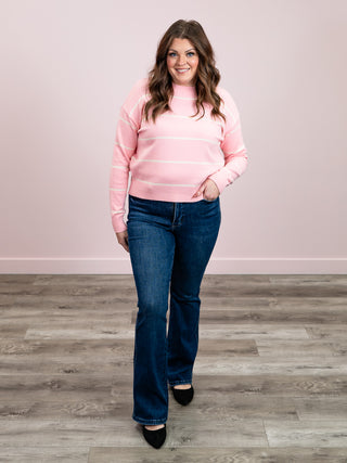 *NEW* Lilia Striped Sweater | Pink