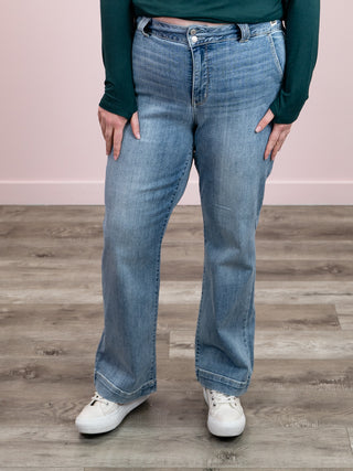 *NEW* Judy Blue | High Rise Trouser Wide Leg | Renly