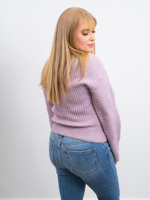 DEX | Lilla Melange Sweater | Lilac