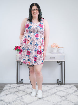 PREORDER Deja Vu Tank Dress | Bridget Floral - shipping mid-April