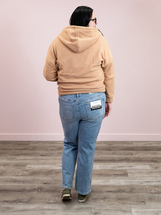 Avani Oversized Zip Up Hoodie | Taupe