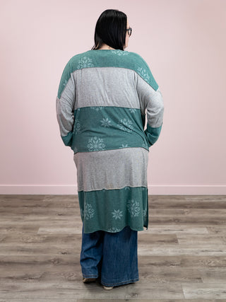 *NEW* Kalli Snowflake Cardigan | Hunter Green