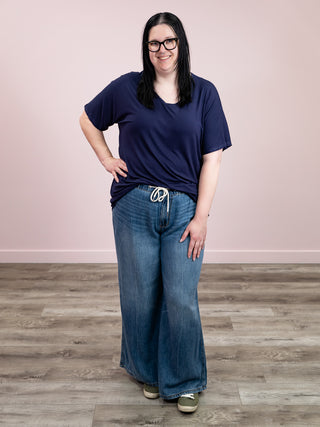 *NEW* Chloe Cozy Tee | Navy