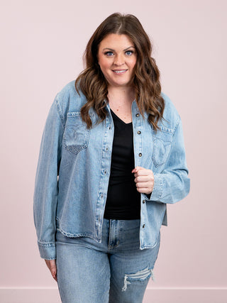 *NEW* Judy Blue | Western Denim Shirt | Silas