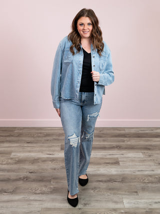 *NEW* Judy Blue | Western Denim Shirt | Silas