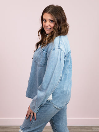 *NEW* Judy Blue | Western Denim Shirt | Silas