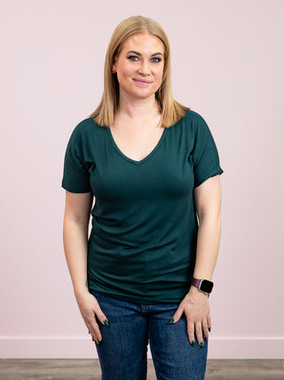 *NEW* Chloe Cozy Tee | Hunter Green