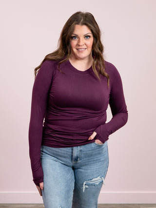 *NEW* Blair Long Sleeve Top | Plum