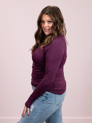 *NEW* Blair Long Sleeve Top | Plum