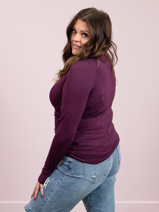 *NEW* Blair Long Sleeve Top | Plum