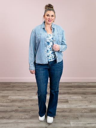 *NEW* Judy Blue | Western Denim Shirt | Silas
