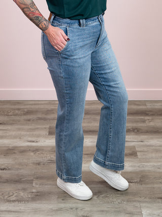 *NEW* Judy Blue | High Rise Trouser Wide Leg | Renly