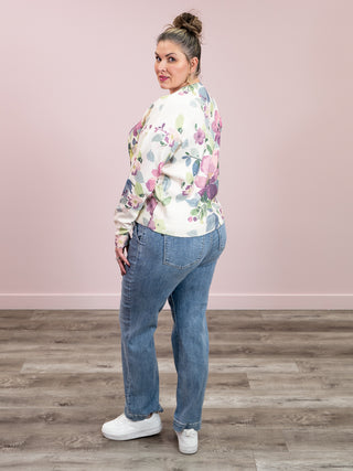 *NEW* Melina Floral Sweater | Purple