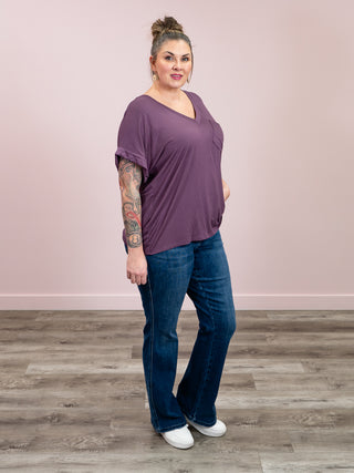 *NEW* Sierra Pocket Top | Plum