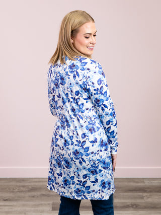 *NEW* Darci Classic Cardigan | Sapphire Floral