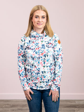 *NEW* Cassy Soft Funnel Neck Pullover | Winter Berry