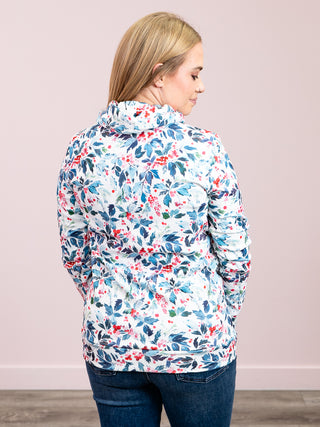 *NEW* Cassy Soft Funnel Neck Pullover | Winter Berry