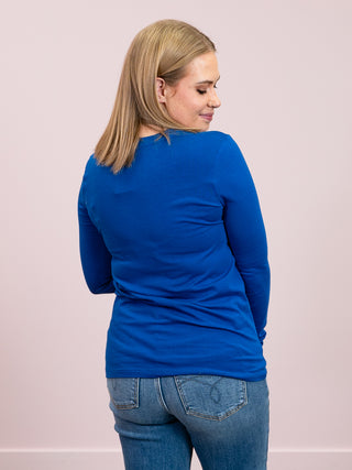 *NEW* Elle Long Sleeve Top | Classic Blue