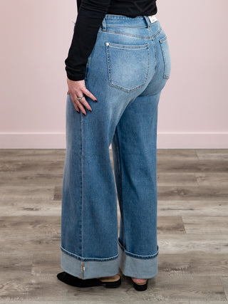 *NEW* Judy Blue | Mid Rise Straight with Folded Waist Band | Lamar